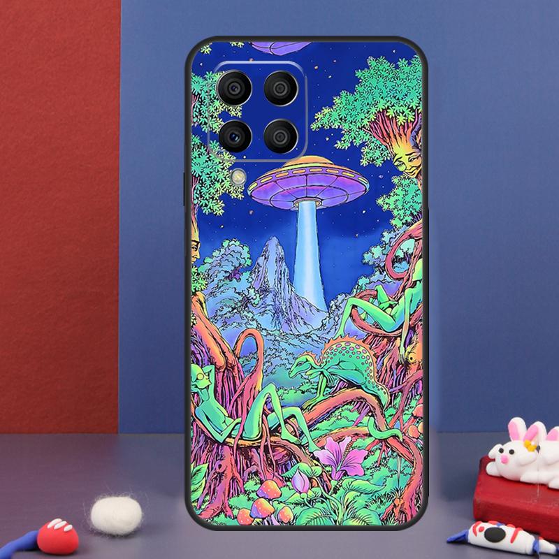 Mushroom Moon Shroom Farmer Case For Samsung Galaxy M32 M52 M12 M16 M14 M54 M13 M33 M53 M56 M36 M31 M11 M35 M55 M15 M06