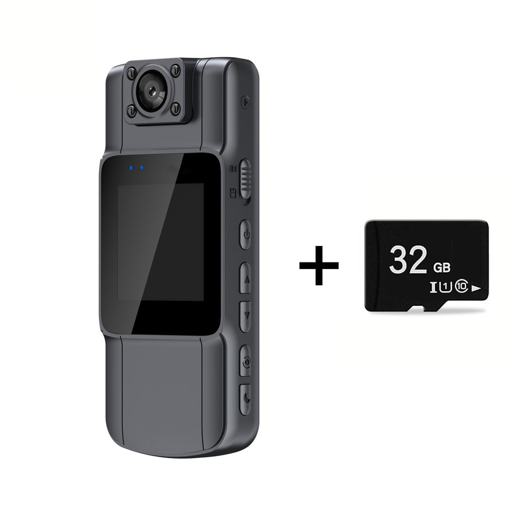 HD 1080P Driving Recorder Handheld Back Clip Law Enforcement Instrument Infrared Night Vision Portable Camera Smart