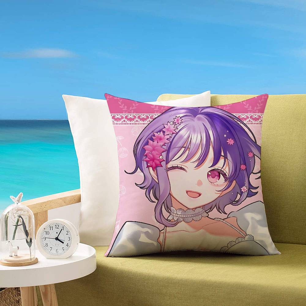 B-Bang Dream Ave Mujica Мультячная наволочка Чехол для подушки Мягкий Милый Наволочка для диванной подушки Полиэстер с молнией