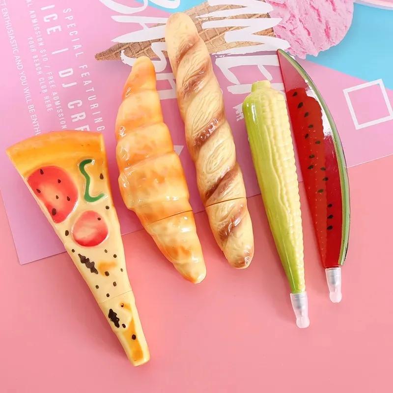 Creative Food Bread Ballpoint Pen Office Learning Supplies Fruit and Vegetable Pen Students Prize Gift Funny Pen