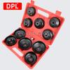 10pcs Cap Type Oil Filter Removal Oil Filter Wrench Fuel Filter Tool