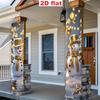 Merry Christmas Door Banner Couple Snowman 1 Pair Polyester 30x180cm Indoor Outdoor Decor