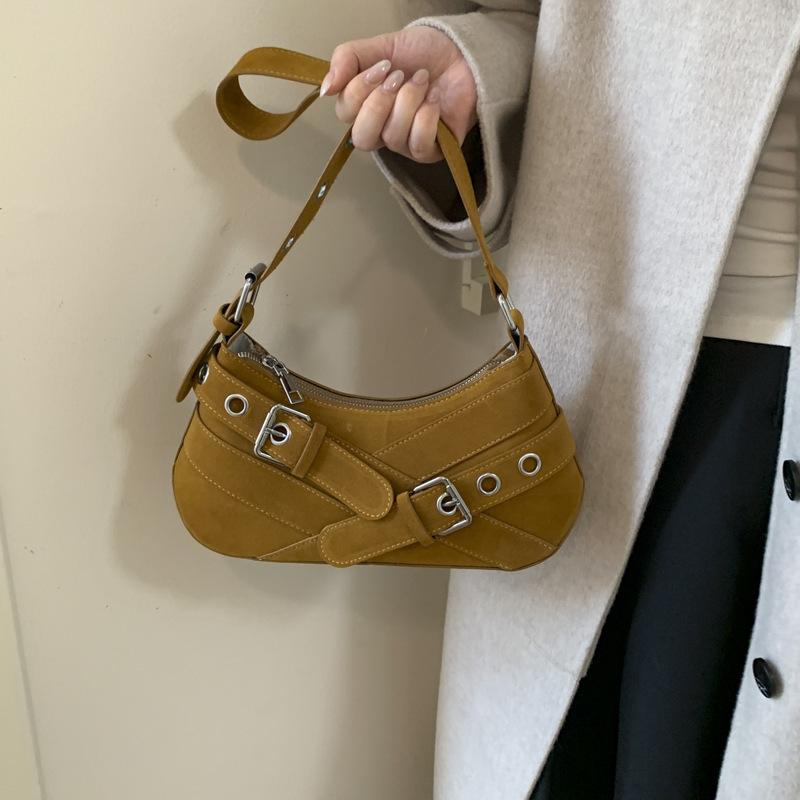 Дизайнерская сумка подмышку новая 2025 модная сумка через плечо осень-зима с высоким чувством зарубежная универсальная сумка-мессенджер женская сумка