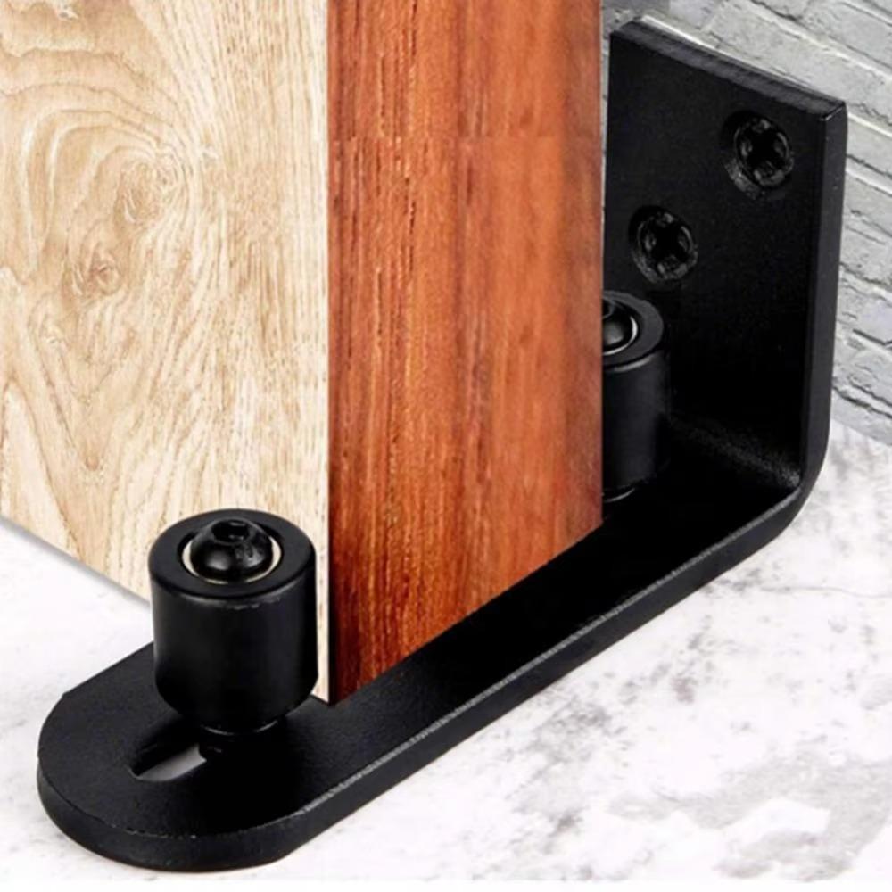 Sliding Barn Door Floor Guide Adjustable Doors Stopper Sturdy Door Stay Roller Hardware Kit