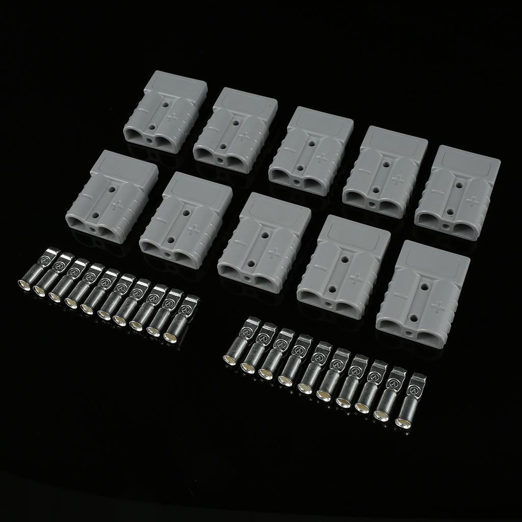 10 шт. 50A 600V Anderson Style Plug Connectors Plug Cable Terminal Battery Power Connector UL94 V-0 Fire-Definition Рейтинг AWG