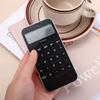 School Mini Pocket Office Cheap Promotional Black White Electronic Digit Calculator