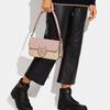 New COACH Morgan Canvas With Leather With Cow Leather Handbag, Shoulder Bag Tubas Women's Khaki Monogram & Pink CE621-IMSWZ