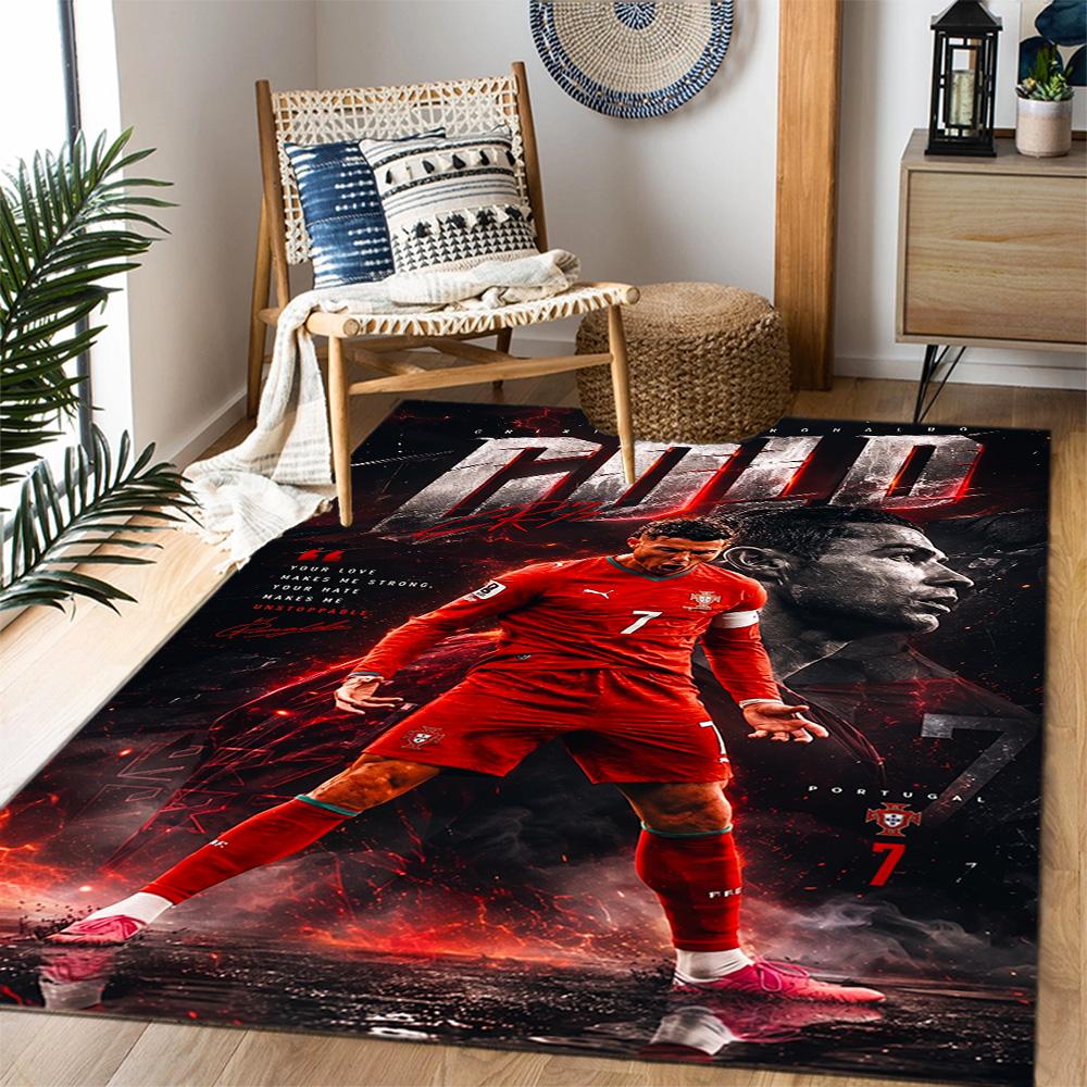 Cr7: Answer Revealed Carpet Design for Kitchen Living Rooms Balcony Dormitory Anti-slip Rug Decorate Offices Perfect Birthday/Christmas Gift Idea