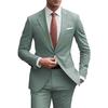 2 Pieces Beige Suit for Men Slim Fit Wedding Groom Tuxedo Groomsmen Suits Male Fashion Smoking Costume Homme Blazer with Pants