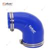 Blue Silicone Tubing Hose 90 Degrees big to small Connector Universal Car Intercooler Turbo Intake Pipe Coupler Multi Size