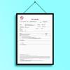 Binditek 6 Pack Clear Front Report Covers with Swing Clip, Plastic File Folder with Black Back Covers, 40 Sheet Capacity, 8.9 x 11.9 Inches, for