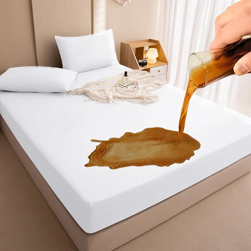 Водонепроницаемая простыня, комплект постельного белья, наматрасник, водонепроницаемый защитный чехол для кровати, мягкая дышащая ткань, чехол для дивана (Нет наволочки)