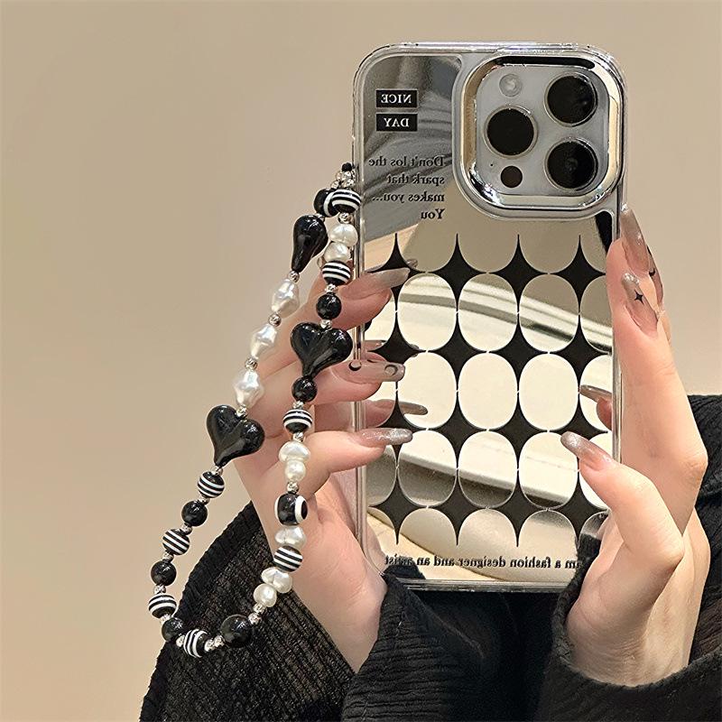 Чехол для iPhone Zhitai: 15, 12 и 14ProMax Стиль браслета-зеркала