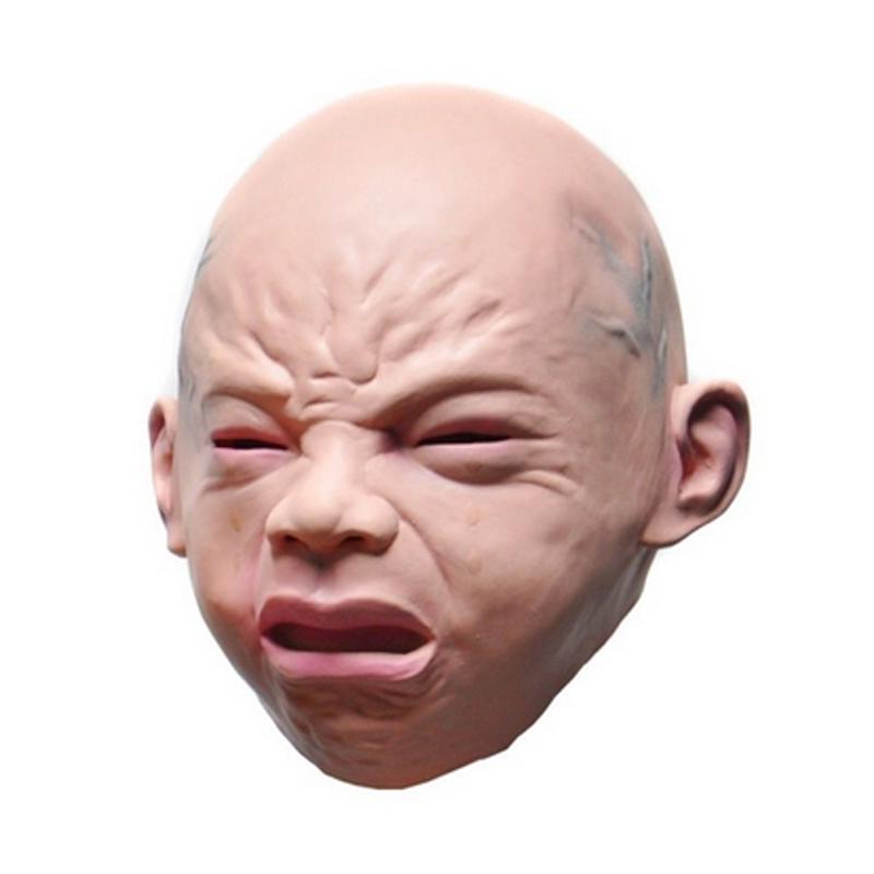 Новый Creepy Cry Baby Полная Голова Лицо Латексная Резина Маскарадный Костюм Маска