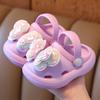 Cute Princess Baby Children's Shoes Cartoon Butterfly Children's Slippers Two Wear Hollow Hole Shoes Small and Medium Children's Garden Shoes