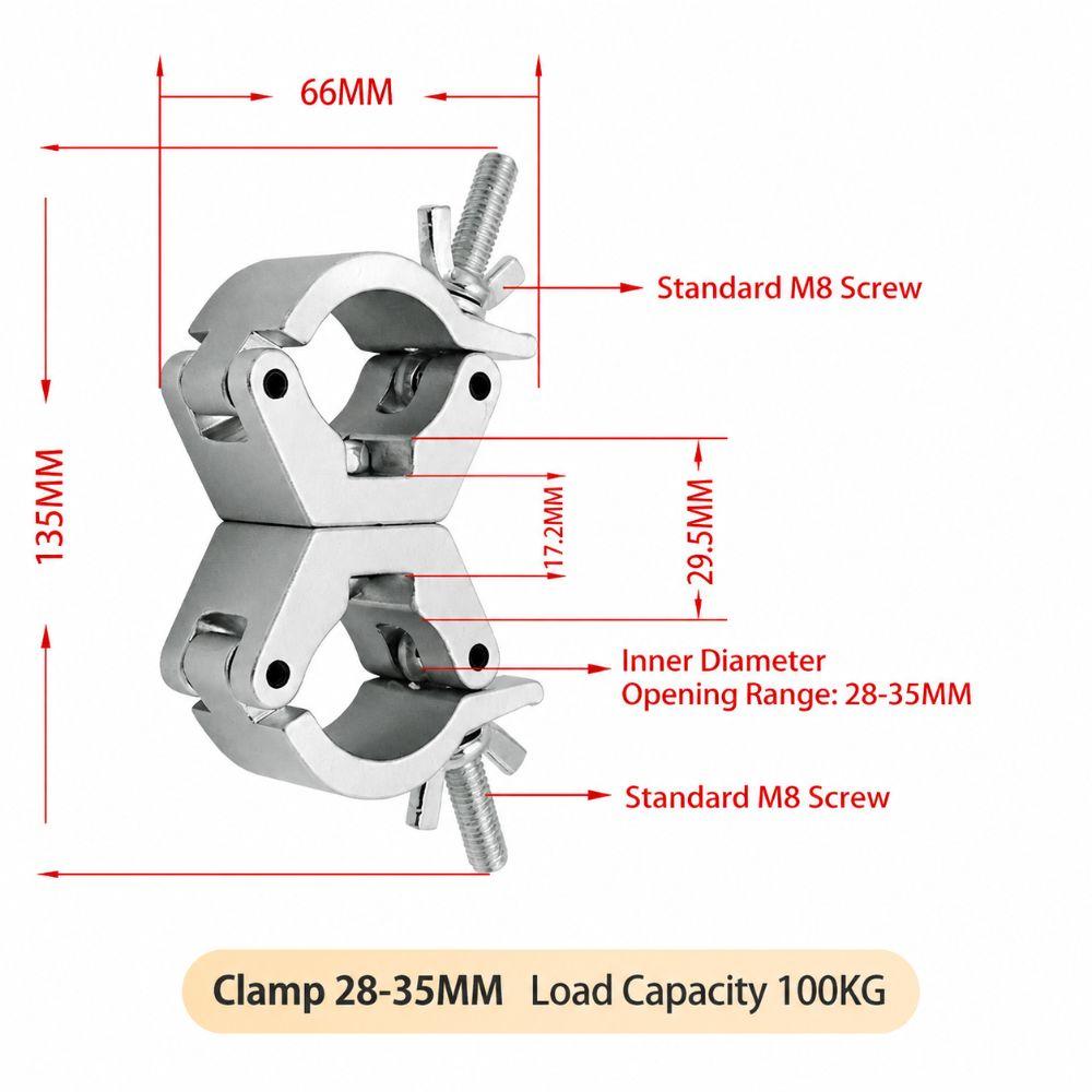 Quick Release DJ Light Clamps Lamp Hanger Hooks For LED PAR Moving Head Beam Spot Clamps
