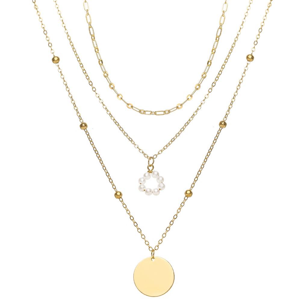 iF ME Модное многослойное золотое ожерелье, кулон с замком и бабочкой, змеей, цепочка, колье, женские ювелирные аксессуары