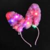 LED Light Rabbit Ear Hairband Funny Luminous Bunny Headband Glowing Plush Headband  Live House