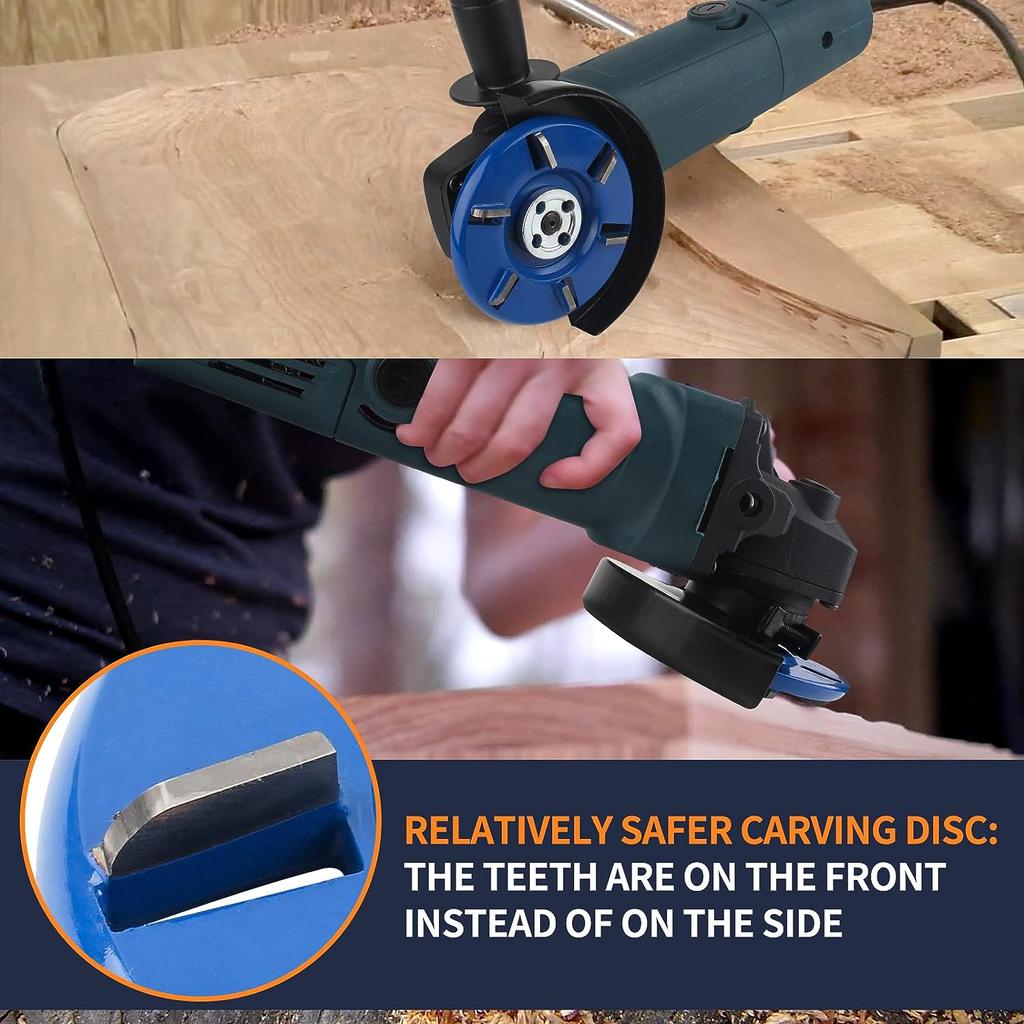 Дисковый шлифовальный круг для резьбы по дереву, Насадки для угловой шлифовальной машины. Режущий диск для обработки древесины.