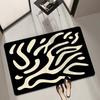 Diatom Mud Floor Mat Simple Black and White Water-washable Bathroom Anti Slip Mat Bathroom Wear Resistant Water Absorption Mat