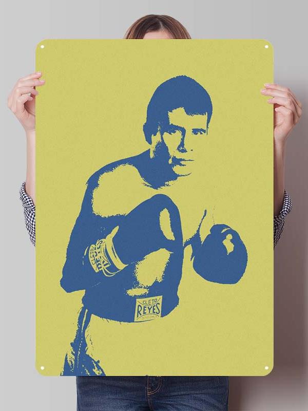 Julio Cesar Chavez Boxer Metal Signs Gaming Room Decoration Custom Metal Plates Boxing Poster for Wall Art Decoration Retro Home