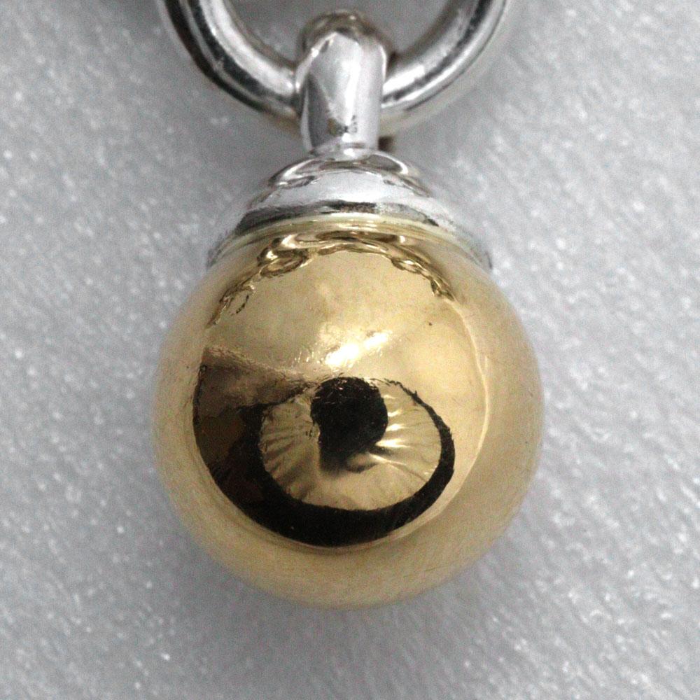 TIFFANY&Co. Аппаратный браслет Dunkle Ball Серебро925/желтое золото 18 карат 33,7 г Женский Б/У