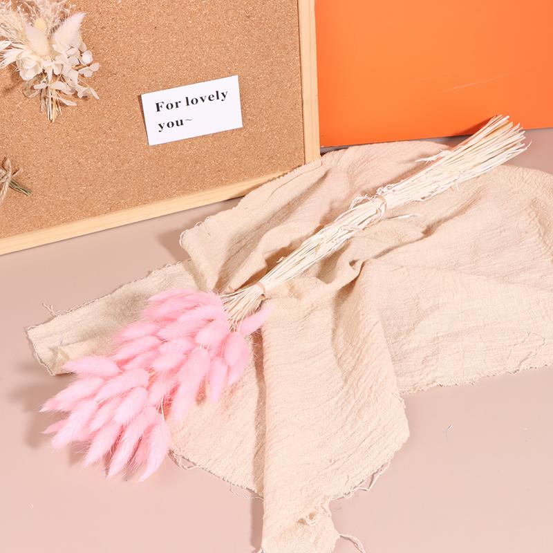 50 шт., букет из сухоцветов с изображением кролика и хвоста кролика, декор для свадебной вечеринки, пушистые пампасы, рождественская цветочная композиция своими руками