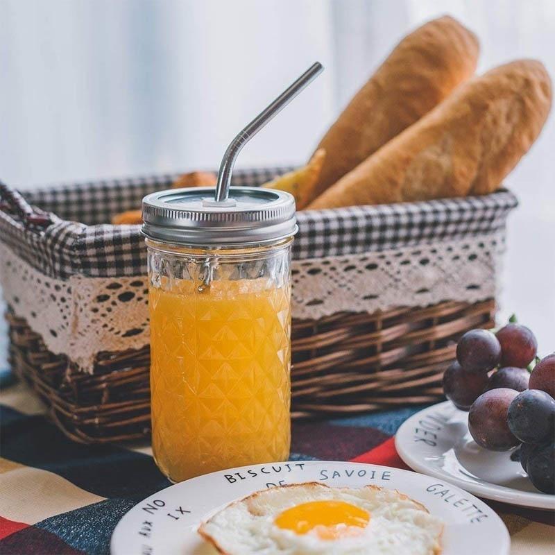 20 шт. трубочки из нержавеющей стали 304, многоразовые металлические трубочки + 2 щетки для чистки