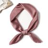 Simple Solid Color Scarf Female Imitation Silk Small Square Scarf 70Cm Basic Style With Shirt Professional Scarf Tied Hair