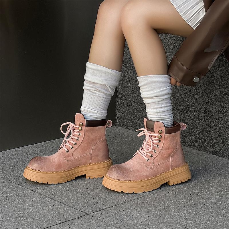 Осенние новые высокие повседневные ботинки большого желтого цвета с английскими ботинками Martin 2501-R