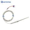 NEW PT100 Probe 2m RTD Cable Stainless Probe 100mm 3 Wires Temperature Sensor -50 C To + 400 C