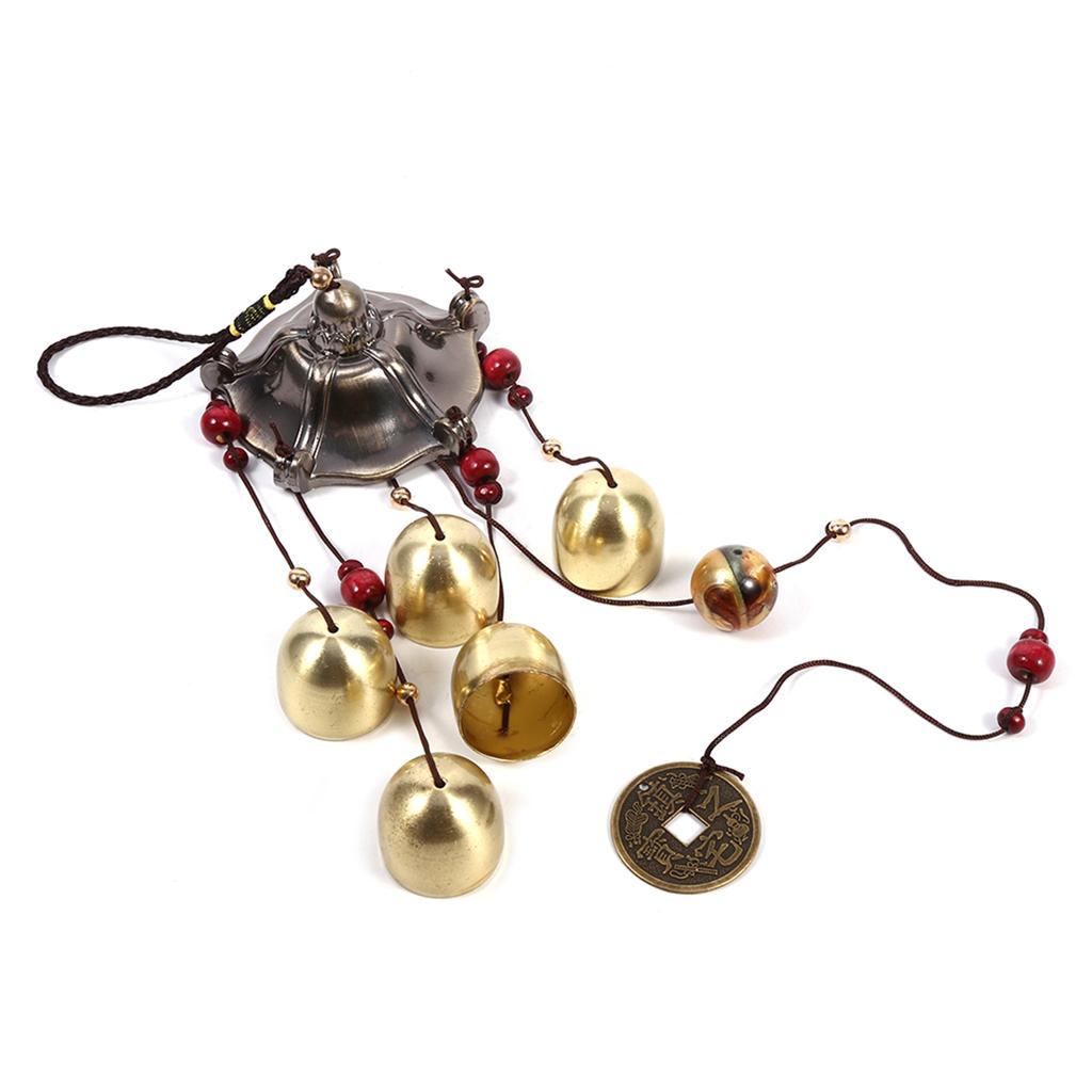 Best Wishes Lucky Metal Wind Chime Bell Outdoor Garden Classical Pavilion Hanging Decoration