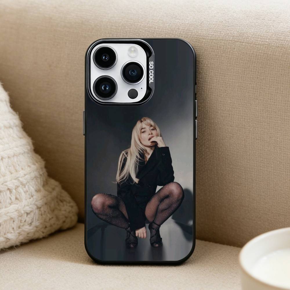 Singer S-Sabrina Carpenter  Phone Case For iPhone 16,15,14,13,12,17,Pro,MAX Black Matte Shockproof Cover