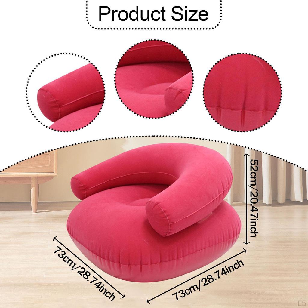 Компактное надувное кресло-шезлонг, Универсальный шезлонг для сада, путешествий и дома