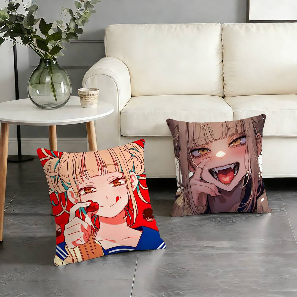 Anime H-Himiko Toga Academia Pillow Case For Sofa Living Room Home Office Decor Protective Cover