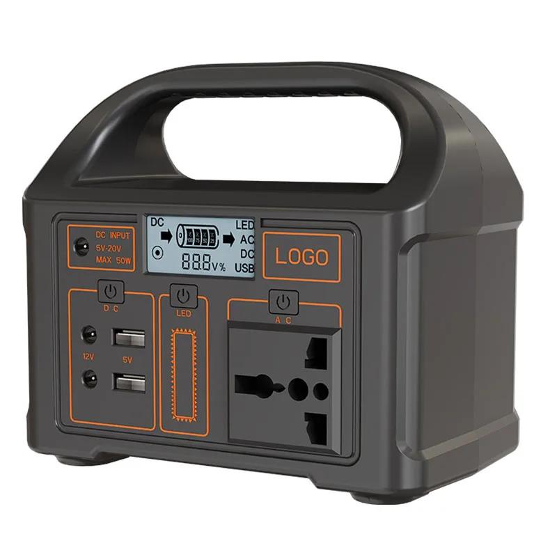 100 Вт портативная солнечная электростанция светодиодный дисплей аккумуляторная батарея питание для кемпинга внешний аккумулятор наружный источник питания для путешествий приключения