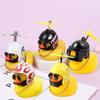 Yellow Duck Car Figurine Bike Ornaments Duck Shape Car Motorcycle Helmet Pendant Bike Cycling Ornaments Car Accessories