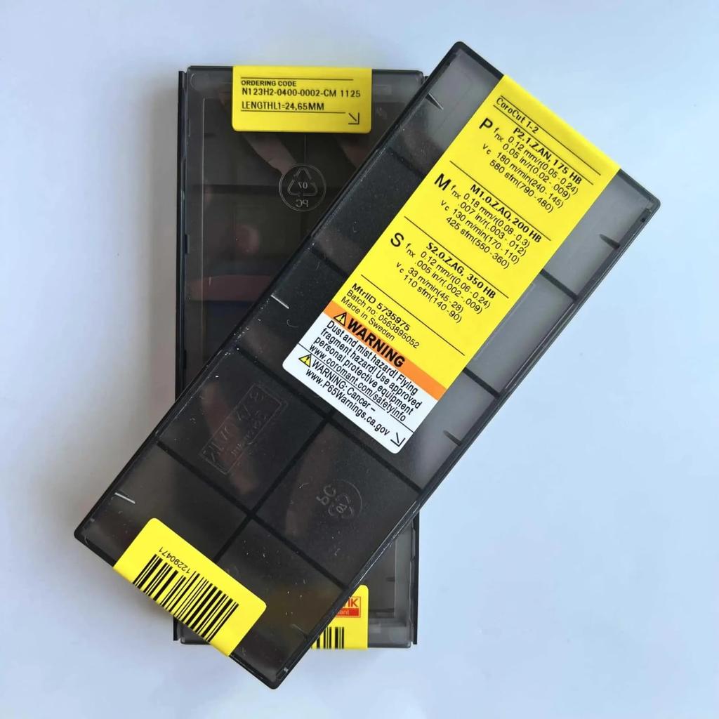 Original Sandvik / N123H2-0400-0002-CM 1125 /Carbide CNC Blade 10 PCS