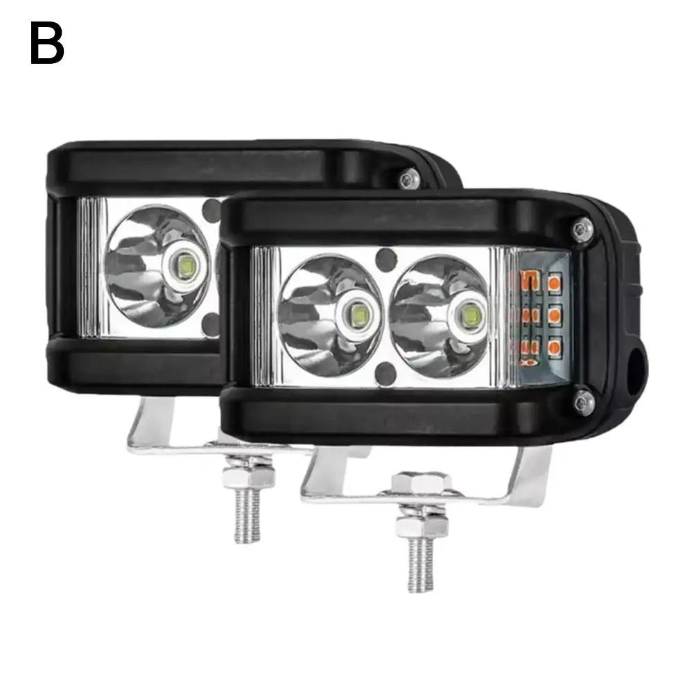 12v-30v 4" Светодиодная Рабочая Фара Куб Боковая Подсветка Стробоскоп Для Внедорожника Грузовика Светодиодный Свет Алюминиевый Сплав Автомобильная Рабочая Фара M5y7