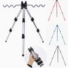 Aluminum Alloy Telescopic Groove Fishing Rod Holder Portable Collapsible Tripod Stand Sea Fishing Pole Bracket
