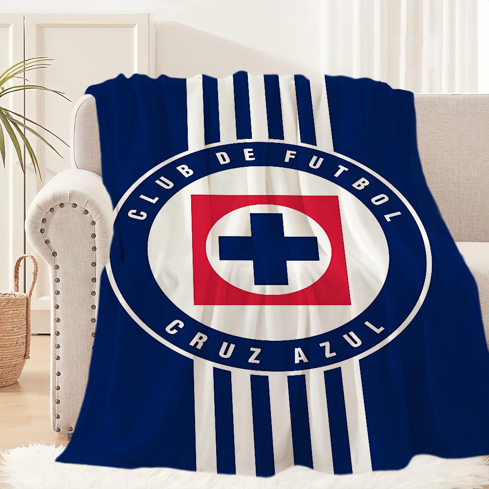 C-Cruz Azul F-Fútbol Club Football Blanket Blanket for Couch Sofa Travel Home Hiking Picni Bed Beding Flannel Blanket gift