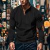 2025 Autumn and Winter New Casual Stand Collar Long Sleeve Pocket Sweatshirt for Men
