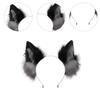Handmade Wolf Ear Headband Kitten Girls Cosplay Accessories Beast Ears Fursuit Masquerade Halloween Cosplay Party