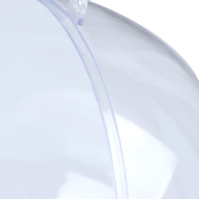 Plastic Round Ball Christmas Clear Bauble Ornament Gift Present Xmas Tree New