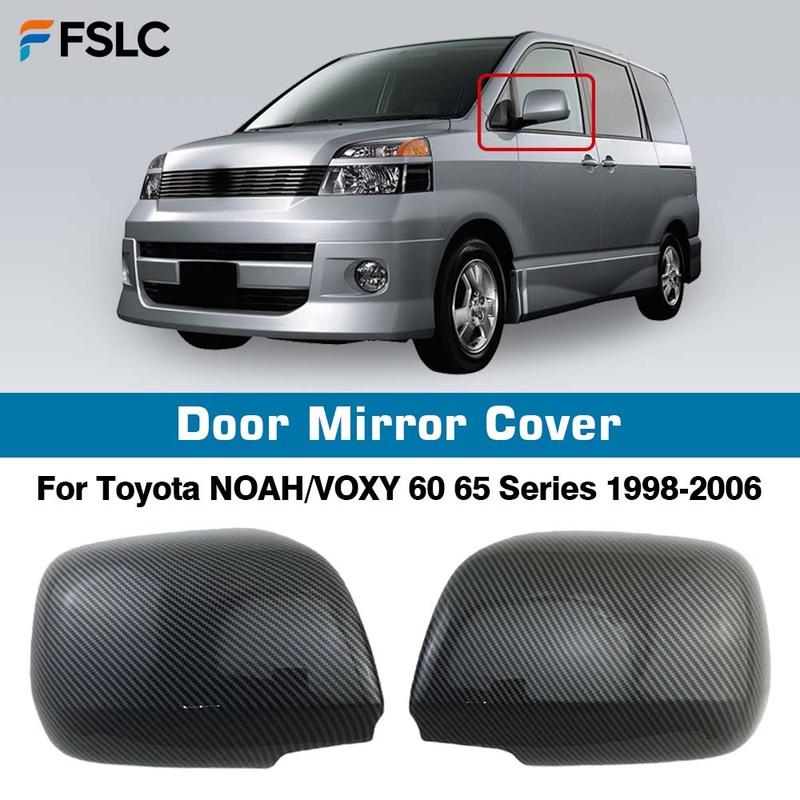 Car Decoration Door Mirror Cover For Toyota NOAH/VOXY 60 65 Series 1998-2006 Carbon Fiber Car Rearview Accessories