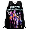 Kpop Охотник на ведьм Группа Школьная сумка Высококачественная печать Повседневный легкий рюкзак Начальная школа