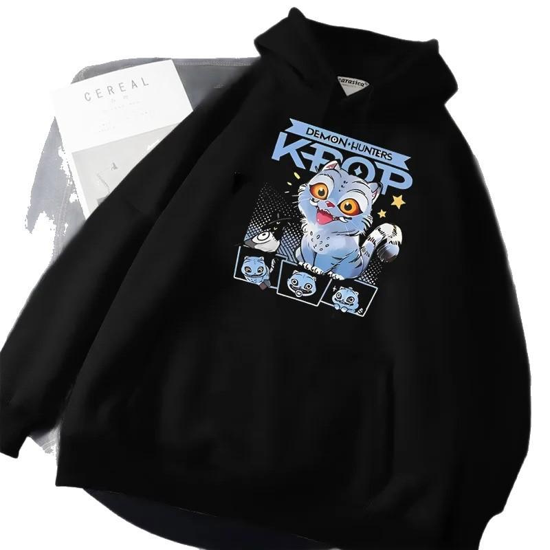 Зимние детские теплые худи, модные повседневные с принтом группы охотников на ведьм, удобная толстовка с капюшоном