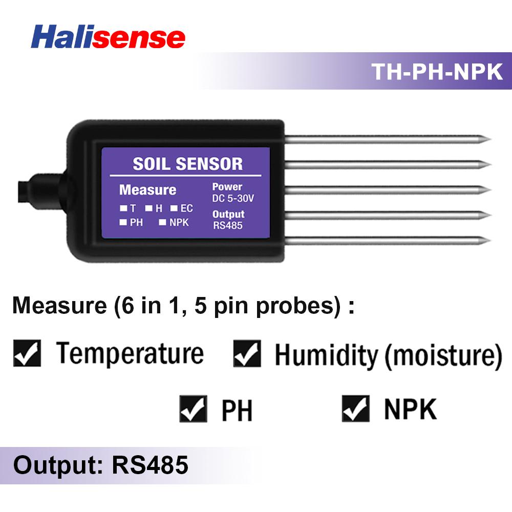 RS485 Modbus Датчик почвы 7 в 1 Измеряет Влажность почвы Температуру Влажность EC PH NPK