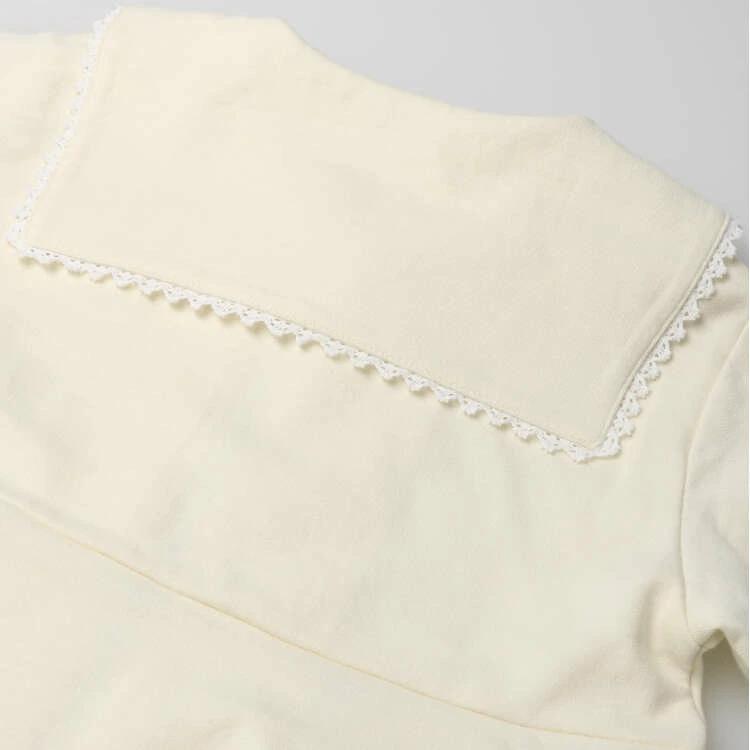 [Детская одежда] полумесяц (полумесяц) Флисовая куртка с цветочным рисунком/однотонный 80см-130см N60100