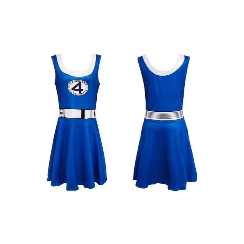 Fantastic Four Cosplay Bodysuit For Halloween Dress Up With Durable Milk Silk Fabric For Kids And Adults